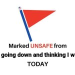 Fb down | Facebook going down and thinking I was hacked. | image tagged in marked unsafe from | made w/ Imgflip meme maker