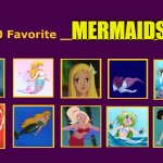 top 10 favorite mermaids | MERMAIDS | image tagged in top 10 favorite,mermaid,the little mermaid,princess peach,anime,redheads | made w/ Imgflip meme maker
