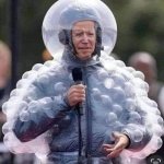 Biden bubble suit