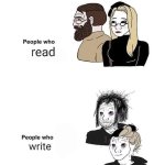 People who read vs write