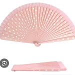 Cheddaroni's Folding Pink Fan