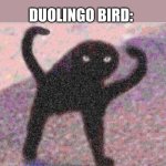 Angery birb | ME:FORGETS TO DO MY SPANISH LESSON; DUOLINGO BIRD: | image tagged in angry as fuk | made w/ Imgflip meme maker