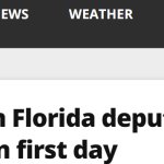 headline florida deputy, arrested child porn, first day