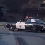 police car responding