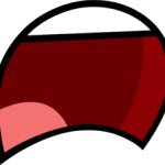 BFDI Frown Open Big Mouth