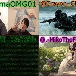 Emma, crayon, hacked, and miko shared template meme