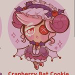 Cranberry Bat Cookie Fanchild