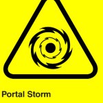 SCP Warning Portal Storm Label