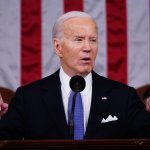 President Joe Biden giving State of the Union address.