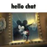 Hello Chat (Epic Mickey) meme