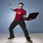 Sheldon laptop meme GIF Template