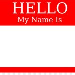 Name tag