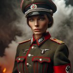 Woman in Nazi uniform