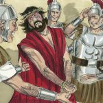 Jesus beaten by Romans