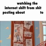 Blank Watching The Internet Shift meme