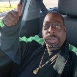 Beetlejuice thumb up in car