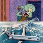 Me when I see the Boeing 7j7 | ME WHEN I SEE THE BOEING 7J7 | image tagged in squidward finds x in his bathtub | made w/ Imgflip meme maker