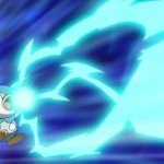 Piplup using Ice Beam