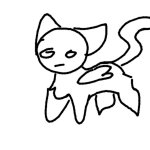 a lil chill winged cat template
