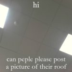 lets roofify imgflip | hi; can peple please post a picture of their roof | image tagged in nice roof | made w/ Imgflip meme maker