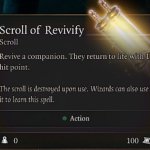 Scroll of Revivify