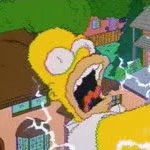 Electrocution Homer GIF Template