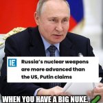 Big nuke | WHEN YOU HAVE A BIG NUKE.  🥒
#CIGARO | image tagged in big nuke | made w/ Imgflip meme maker