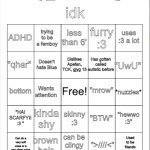 Silly_Neko bingo meme