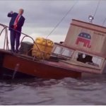 Trump on a sinking ship