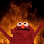 elmo burning