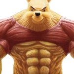 Muscled Winnie the Pooh