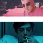 *smiles* *smile dies* | ME DURING THE PHOTO; ME INSTANTLY AFTER | image tagged in pink guy vs joji,photos,smiling | made w/ Imgflip meme maker