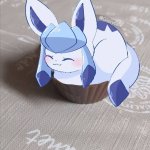 Glaceon loaf cupcake