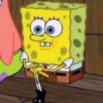 Hundred-mile Stare SpongeBob template