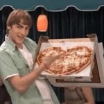 Heart pizza GIF Template