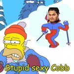 Stupid sexy Flanders | Stupid sexy Cobb | image tagged in stupid sexy flanders | made w/ Imgflip meme maker
