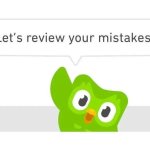 DuoLingo Review Your Mistakes meme