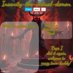 Imsanity-the-virtual-demon. Announcement temp