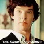 Sherlock Holmes Internaly screaming GIF Template