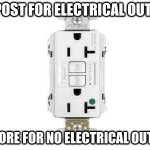repost for electrical outlet