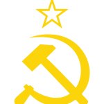the Soviet hammer and sickle