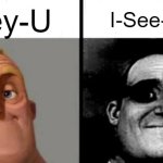 I just noticed this | Icey-U; I-See-You | image tagged in people who don't know vs people who know | made w/ Imgflip meme maker