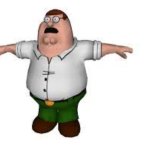 peter griffin t pose template