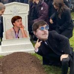 NO RESPECT! | image tagged in peace sign tombstone,game theory,mrbeast | made w/ Imgflip meme maker
