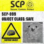 SCP-999 Label meme