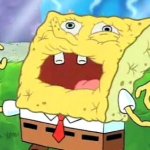 dying sponge bob