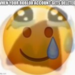 Pain | WHEN YOUR ROBLOX ACCOUNT GETS DELETED | image tagged in pain | made w/ Imgflip meme maker