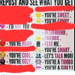 Repost and see what you get 3