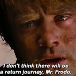 I Don't Think There Will Be A Return Journey, Mr. Frodo