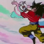 Goku punches wojak suicide GIF Template